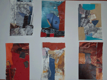 Six small collages
